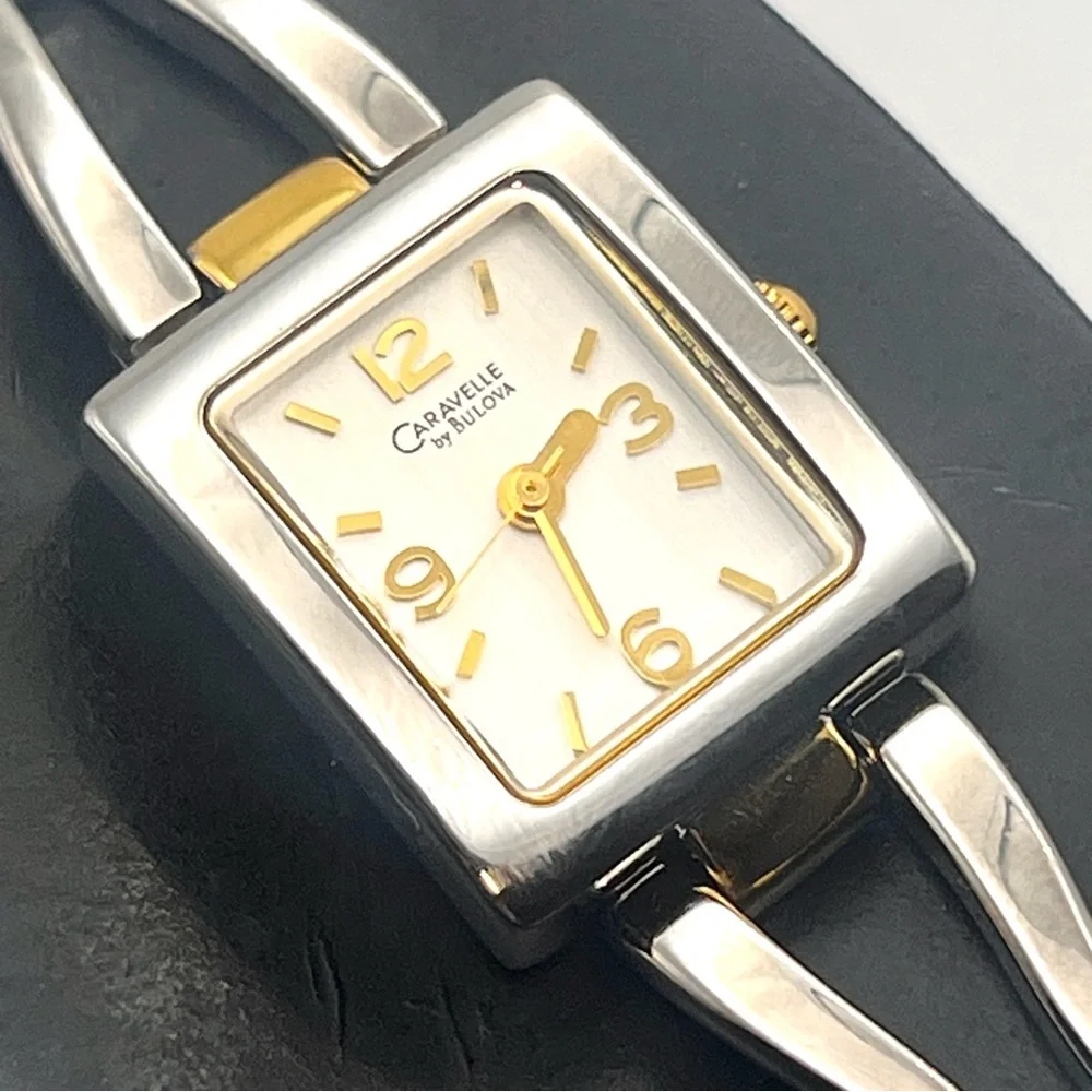 Caravelle by Bulova Womens Watch Two-Tone 6.75" New Battery - Picture 3 of 13